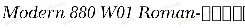 Modern 880 W01 Roman字体转换